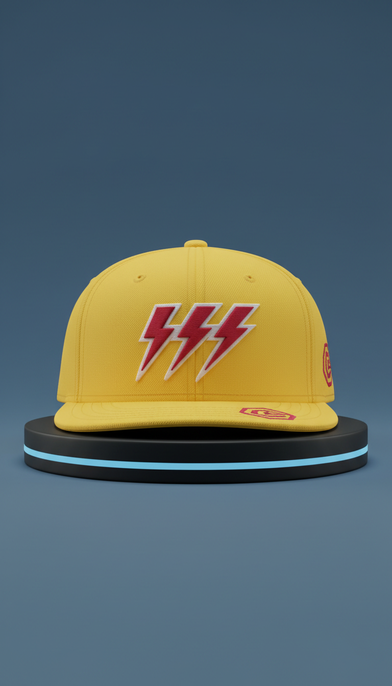 Flash Yellow Collab Fitted Cap